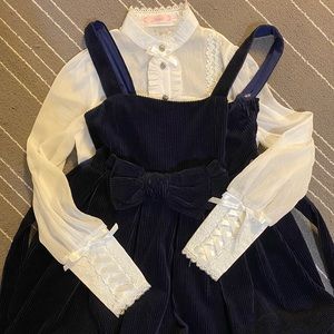 Lolita two piece tiered dress (never worn)